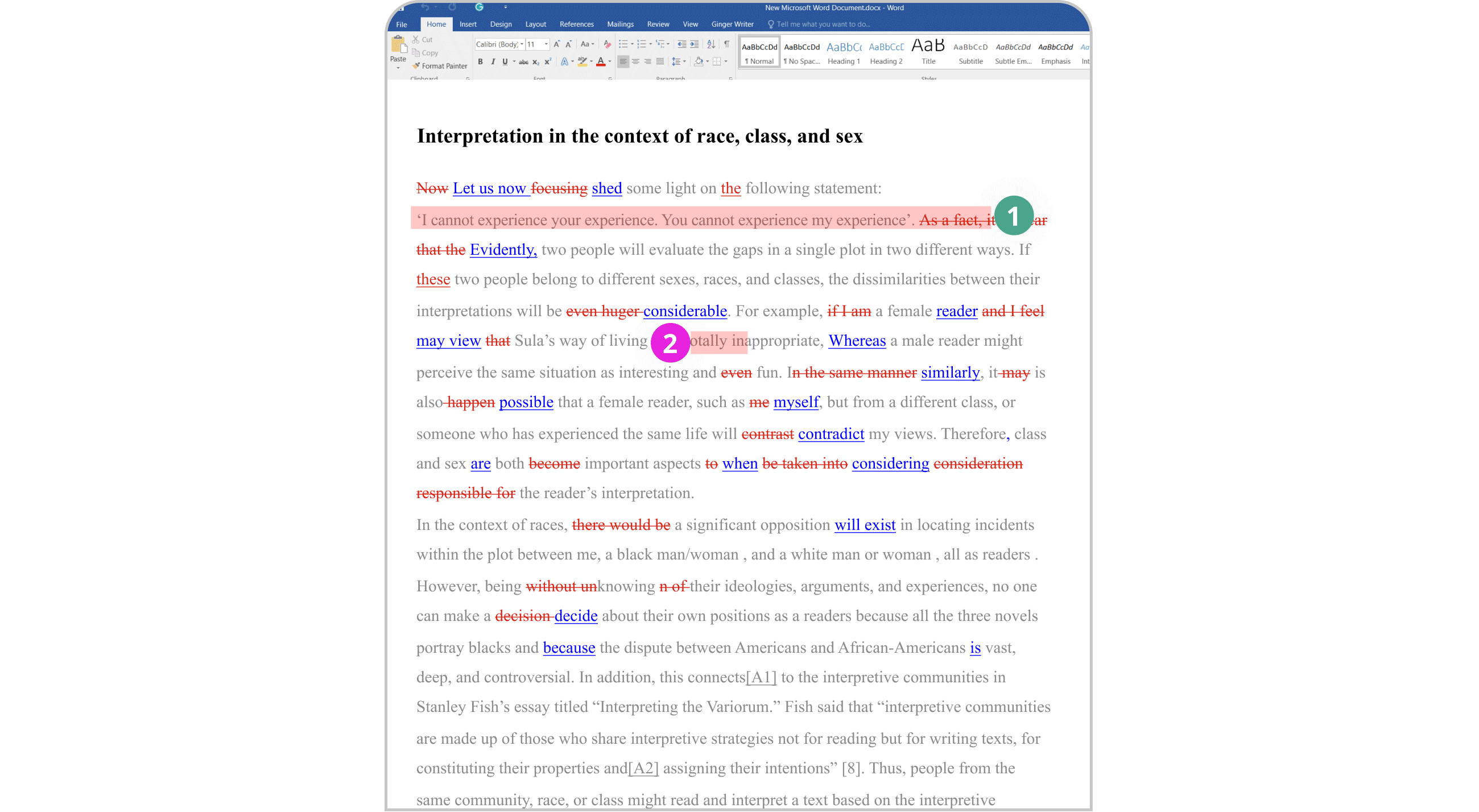 Expert Comments